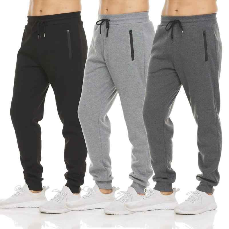 パンツ 男性用 スポーツ ウェア スウェットパンツ 裏起毛 テーパードパンツ トレーニング ランニング 無地 ポリエステル ストレッチ 普段使い ブラック グレー 紺2