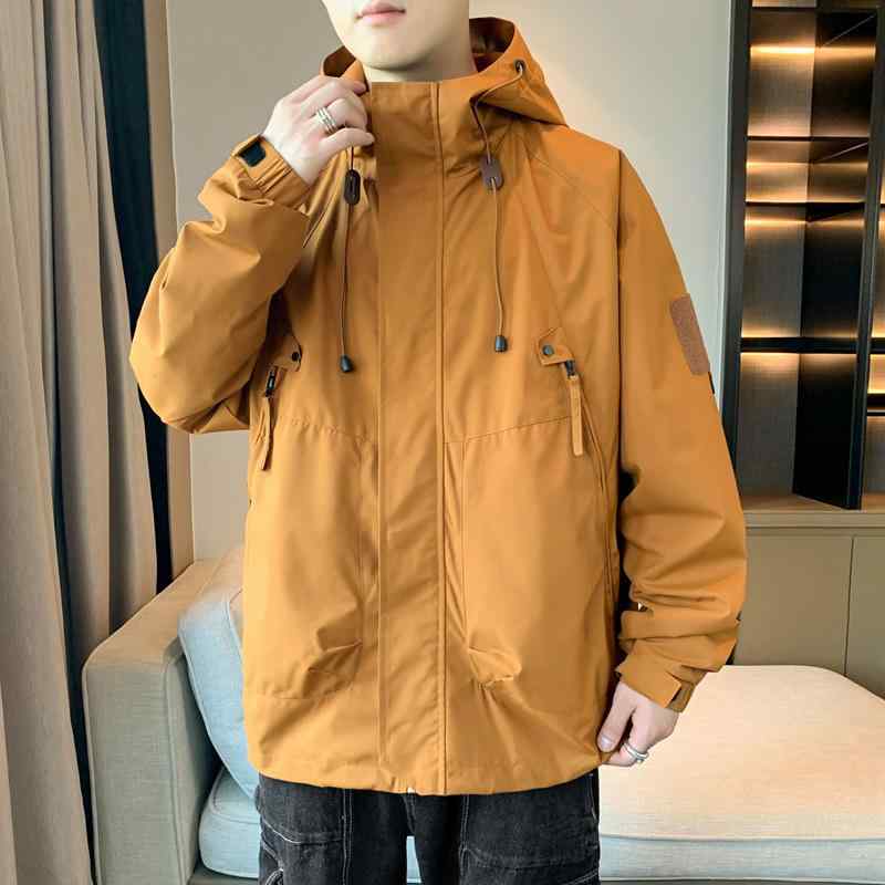 マウンテンパーカー レディース 秋冬 アウトドア 登山 防風 防雨 セットアップ可能 カーキ ブラック パープル 蛍光グリーン 4,205円