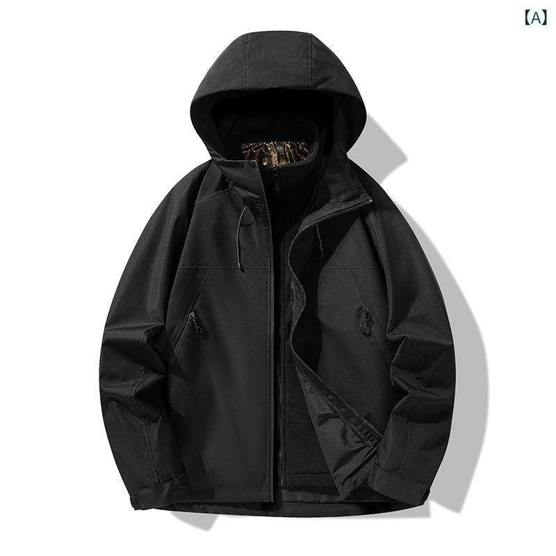 ジャケット 男女兼用 アウトドア 登山服 防風 防水 フード付き スポーツ ウェア カジュアル 春秋 アウター ブラック イエロー ピンク系 グレー ポリエステル