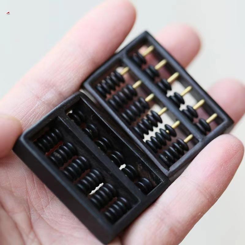 ネックレス ペンダント 黒檀木 算盤 手彫り DIY アクセサリー 新中式スタイル ラッキーアイテム2