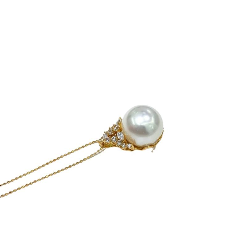 ペンダントトップ レディース S925 シルバー ジルコニア 雪の女王 DIY アクセサリー パーツ 14mm
