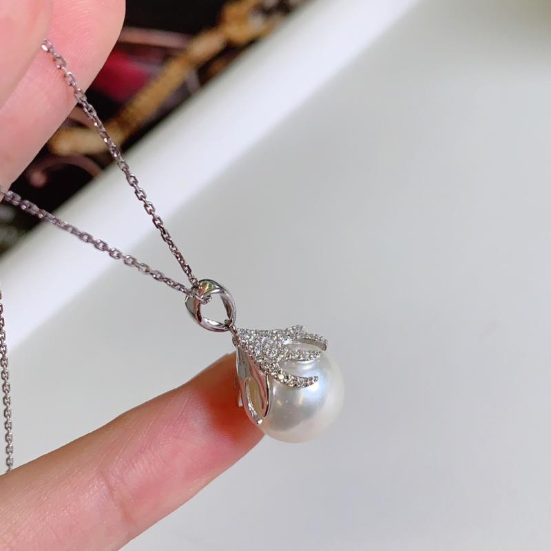 ネックレス レディース S925 シルバー 花びら ペンダントトップ 11-12mm 銀 アクセサリー DIY パーツ シルバー925