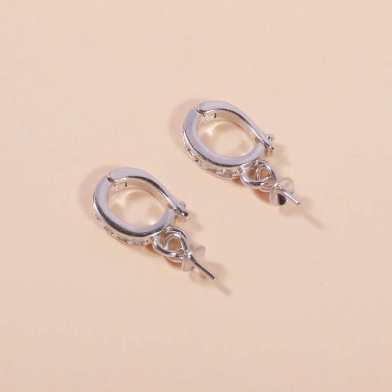 ペンダントトップ シルバー925 ジルコニア 差し込み式 バチカン パール用 真珠用 ペンダント ネックレス DIY アクセサリー パーツ