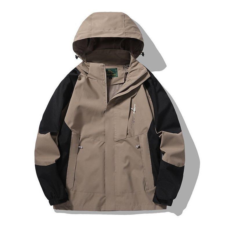 マウンテンパーカー レディース メンズ 薄手 ジャケット 春秋 撥水 防風 フード付き アウトドア 登山ウェア 男性用 女性用 黒 ブラック カーキ