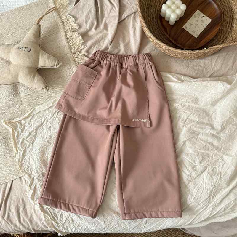 子供服 パンツ 女児 裏起毛 ワイドレッグパンツ カジュアルパンツ ガールズ ファッション 秋冬 ズボン グレー ピンク