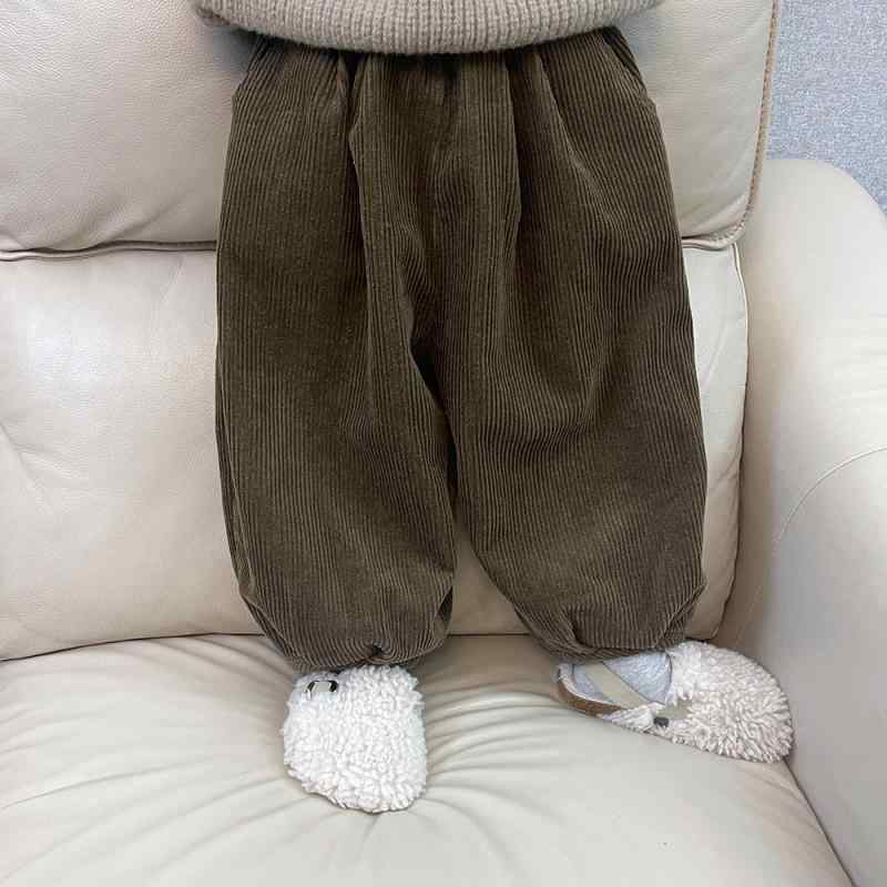 子供用 コーデュロイ パンツ ハーレムパンツ ロングパンツ 秋冬 キッズ ベビー 女の子 男の子 ズボン 80cm 90cm 100cm 110cm 120cm 130cm 140cm 裏起毛 ベルベット 中小童 3歳 4歳 5歳 6歳 7歳 8歳