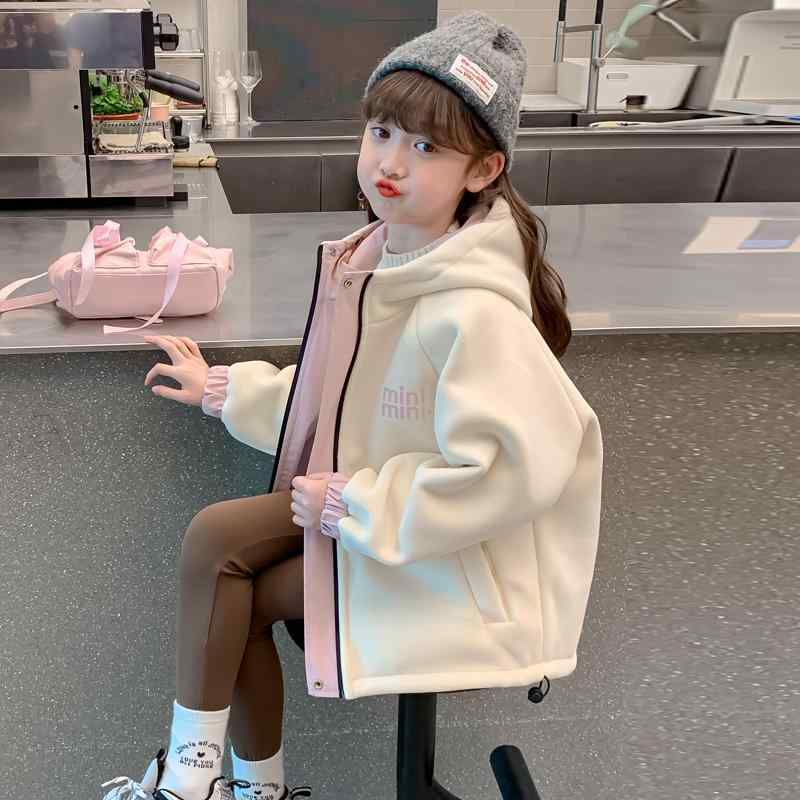 キッズ アウター 女の子 子供服 リバーシブル ジャンパー 薄手 春秋 中綿 ポリエステル かわいい ガールズ ジャケット 120 130 140 150 160 170 ピンク