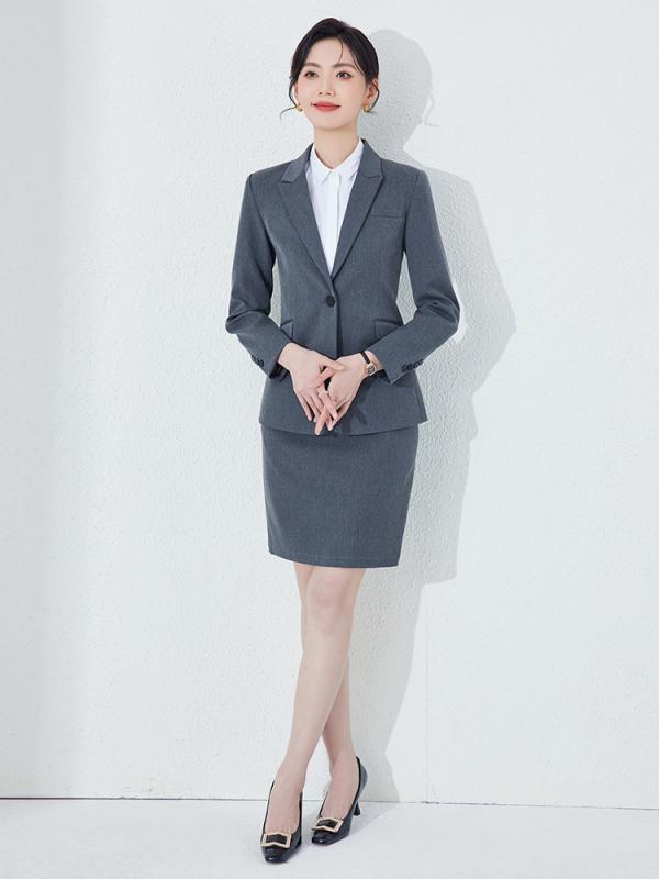 スーツ レディース 韓国 テーラードジャケット パンツスーツ スカートスーツ オフィス ビジネス フォーマル ポリエステル 粘・屬?? 無地 ブラック 黒 グレー 紺 ネイビー S M L XL 2XL 3XL 4XL