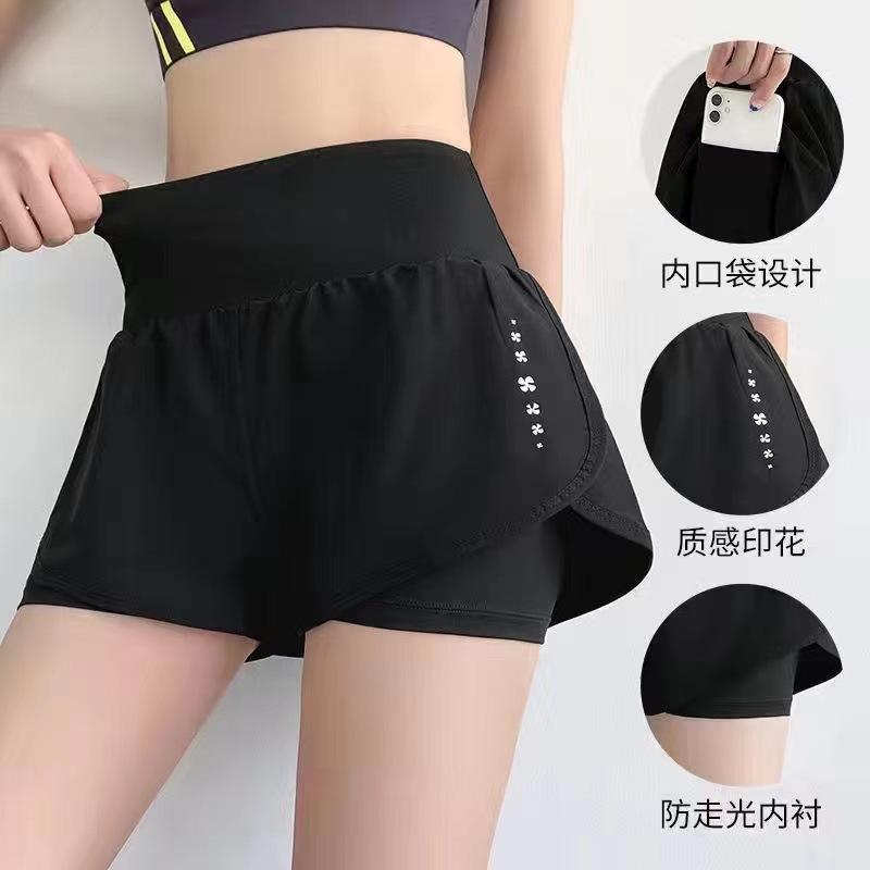 ヨガパンツ レディース スポーツパンツ ショートパンツ 接触冷感 吸湿速乾 トレーニング ランニング 運動 伸縮性 ポリエステル ブラック 紫 バイオレット ピンク グレー 紺2