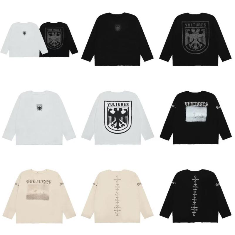 Tシャツ メンズ 男性用 長袖 コットン混紡 双頭の鷲 プリント ?? ストリート 秋冬