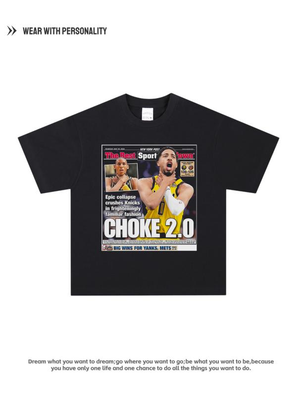 Tシャツ 男性用 美式 ?古 半袖 トップス ラウンドネック プリント 綿 ゆったり ブラック 普段使い 4,586円