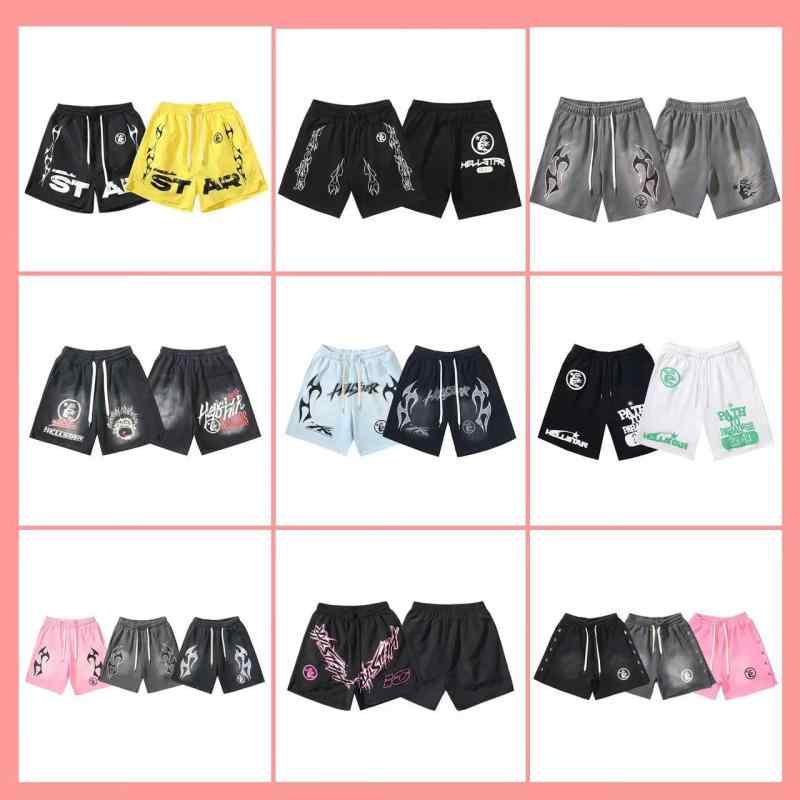 ハーフパンツ 男性用 コットン 洗い加工 ユーズド加工 ロゴプリント ヒップホップ ストリート ブラック ブルー レッド グリーン グレー ホワイト ピンク系 S M L XL 4,925円