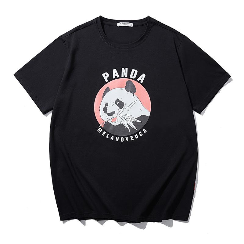 Tシャツ メンズ 男性用 半袖 大きいサイズ ゆったりサイズ コットン イラスト プリント 薄手 スポーツ ウェア 黒 ブラック 赤 レッド 青 ブルー2