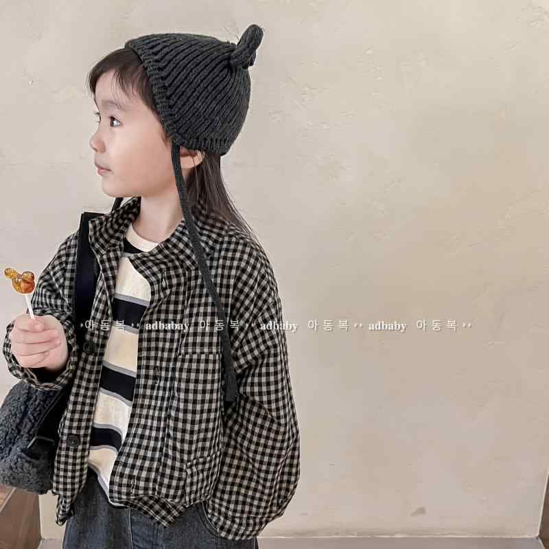子供服 ジャケット 男女兼用 春秋 韓国 コットン リネン アウター 女の子 男の子 カーディガン チェック柄 普段着 おしゃれ 80cm 90cm 100cm 110cm 120cm 130cm