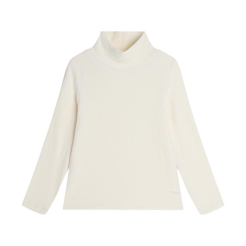 子供服 Tシャツ 女の子 高ネック 長袖 トップス 春秋冬 柔らかい 綿70% 無地 カットソー ガールズ インナー 普段着2