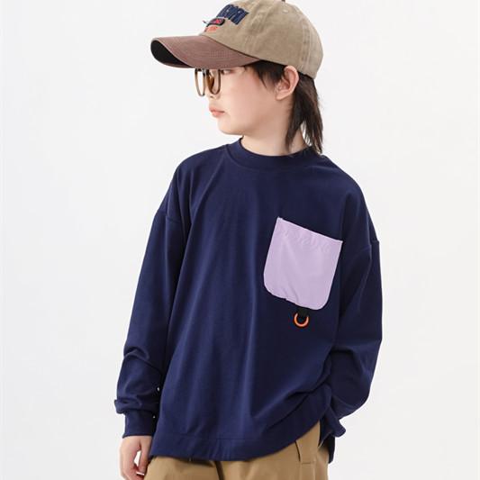 子供服 スウェット 男の子 女の子 長袖 Tシャツ 春秋 薄手 綿 ラウンドネック プルオーバー 普段着 中学生 小学生 110 120 130 140 150 160 170 アウトドア