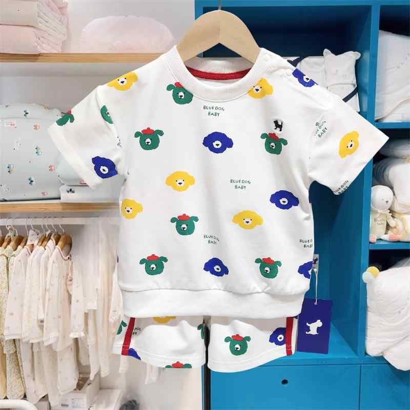 子供服 半袖Tシャツ 短パン 上下セット カジュアル 2点セット 男の子 女の子 夏 綿 かわいい 普段着 ルームウェア 4,725円
