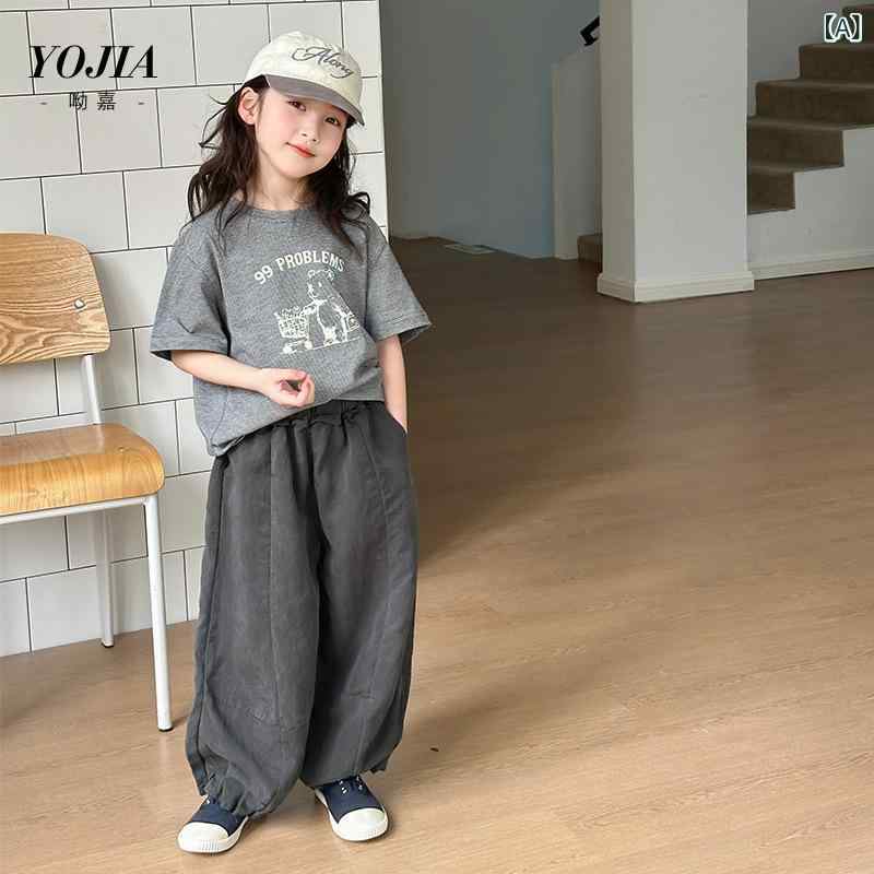 Tシャツ キッズ 女の子 半袖 子供服 トップス 春夏 かわいい 丸首 普段着 グレー 110cm 120cm 130cm 140cm 150cm 160cm 170cm