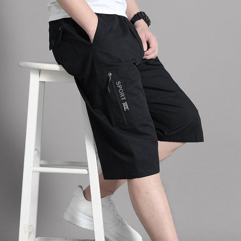 ハーフパンツ メンズ 男性用 水洗綿 7分丈パンツ 膝下 コットン 涼しい ズボン 薄手 ゆったり 大きめサイズ 部屋着 ルームウェア 普段使い 春夏