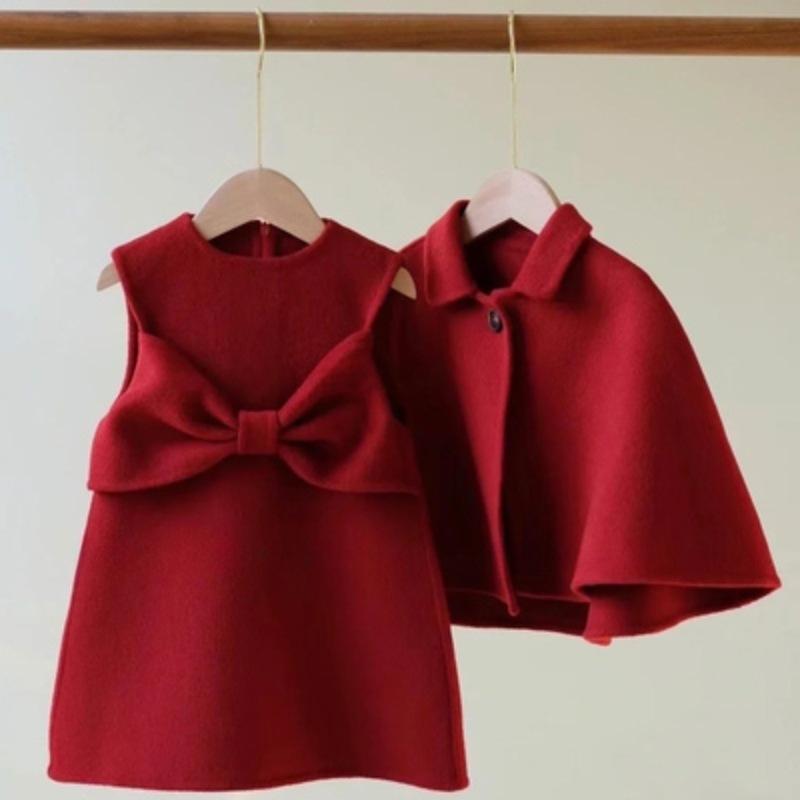 子供服 女の子 ワンピース セットアップ 春秋 プリンセス スカート ベスト 2点セット 発表会 結婚式 普段着 かわいい ガールズ