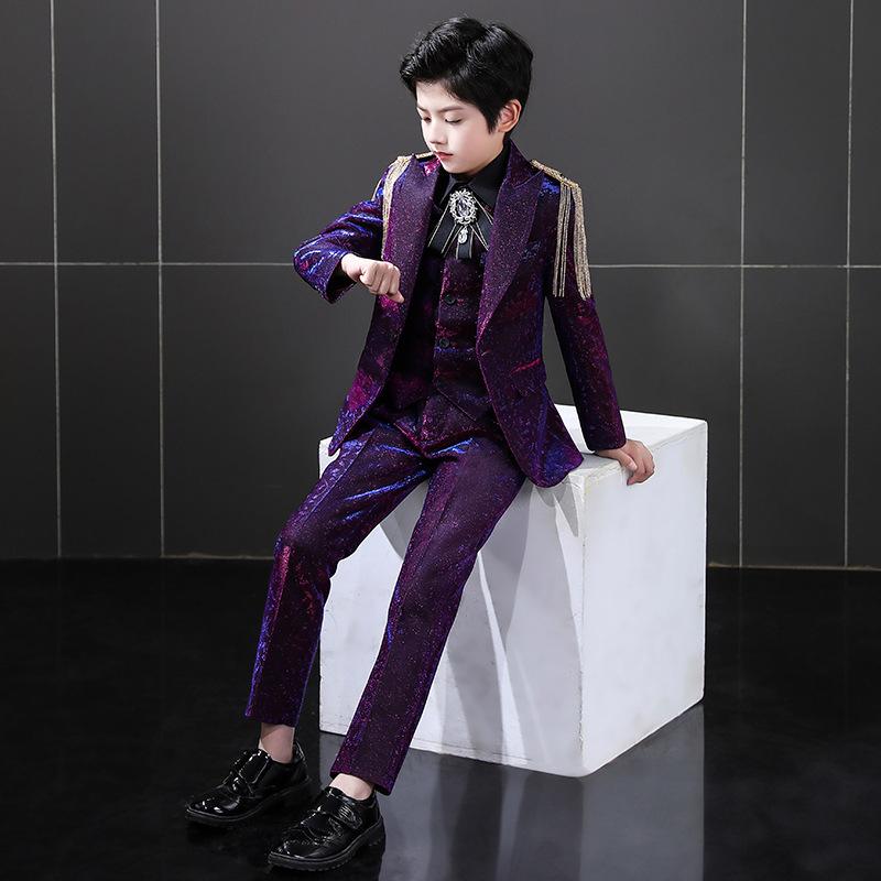 子供用フォーマルスーツ 3点セット 男の子 発表会 演奏会 衣装 ジャケット パンツ 蝶ネクタイ付き 子供スーツ 春秋冬 120cm 130cm 140cm 150cm 160cm 170cm