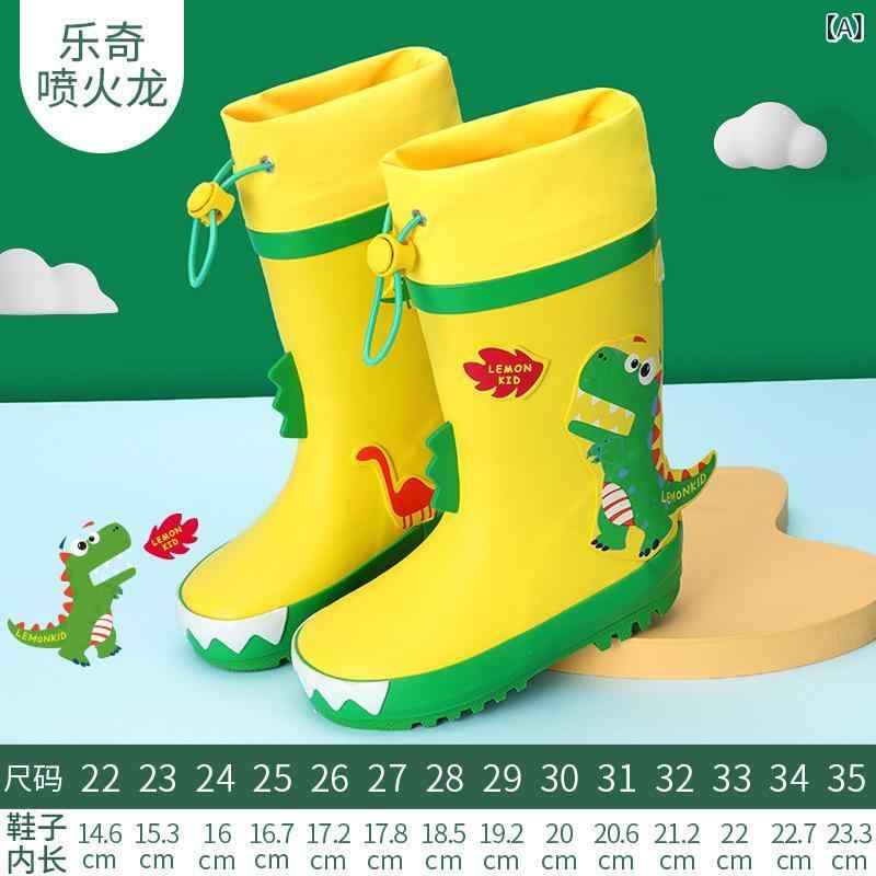 雨靴 キッズ 男の子 女の子 子供用 幼児 小学生 防水 滑り止め 中筒 ラバー レインブーツ 恐竜 ユニコーン