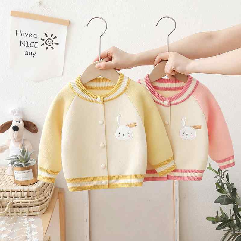 子供服 ニット カーディガン 女の子 春秋 アウター ベビー服 幼児 長袖 トップス かわいい おしゃれ 野球服風 ピンク イエロー2 4,533円