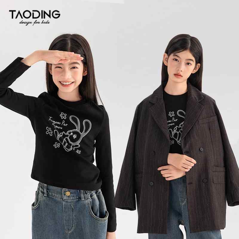 Tシャツ ガールズ 子供服 長袖 春秋 中大 子供 韓国 無地 かわいい 学生 コットン トップス 110cm 120cm 130cm 140cm 150cm 160cm 170cm