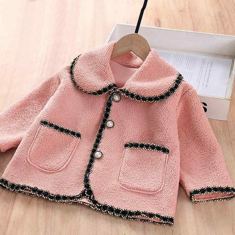 子供服 ジャケット 秋冬 女の子 フリース アウター カーディガン トップス かわいい 女の子 ベビー 防寒 100 110 120 130 140 150 ホワイト ピンク系 ベージュ 幼稚園 保育園 通園