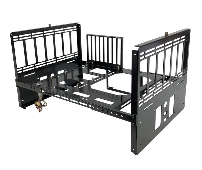 親和産業 長尾製作所 3wayオープンフレーム スタック式 SS-NFRAME-STACK 黒色(塗装)|ブリルビ
