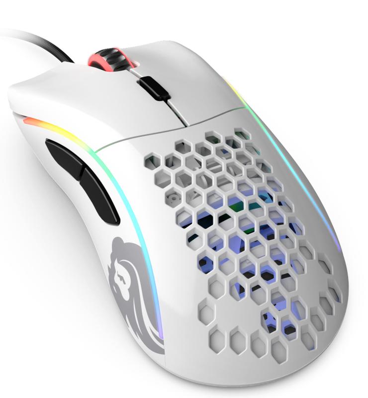 Glorious グロリアス 真似形d 二十日鼠 ゲーミング 軽さ二十日鼠 エルゴノミクス 白いことRGB 光る 6個放送番組名取り草 ゲーミングマウス 静音 国内定まり品 (69g)