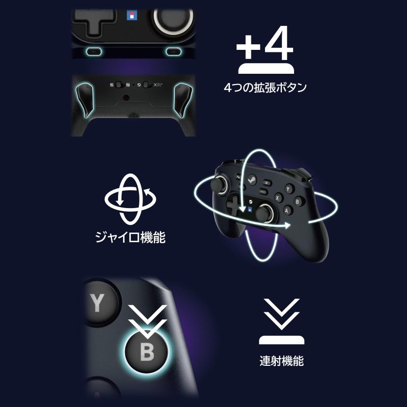 ワイヤレスホリパッド for Steam