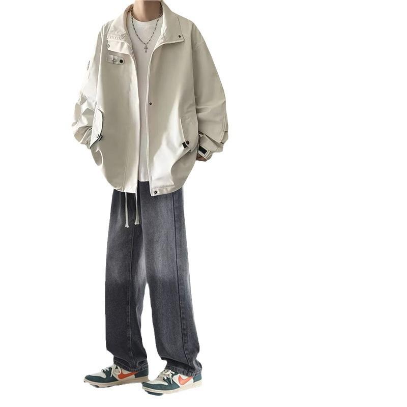 メンズ 春秋物 カジュアルセットアップ ジャケット デニム ジーンズ 長袖 Tシャツ 3点セット 男性用 普段使い スポーツウェア