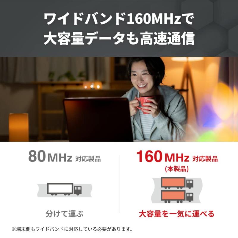 バッファロー WiFi 無線LAN Wi-Fi 6 11ax AX6000 4803+1147Mbps