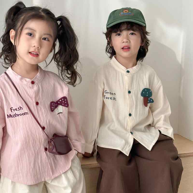 シャツ 子供服 長袖シャツ 男女兼用 春秋 トップス コットン カートーン柄 かわいい 普段使い ベージュ ピンク系 80cm 90cm 100cm 110cm 120cm 130cm 140cm 150cm