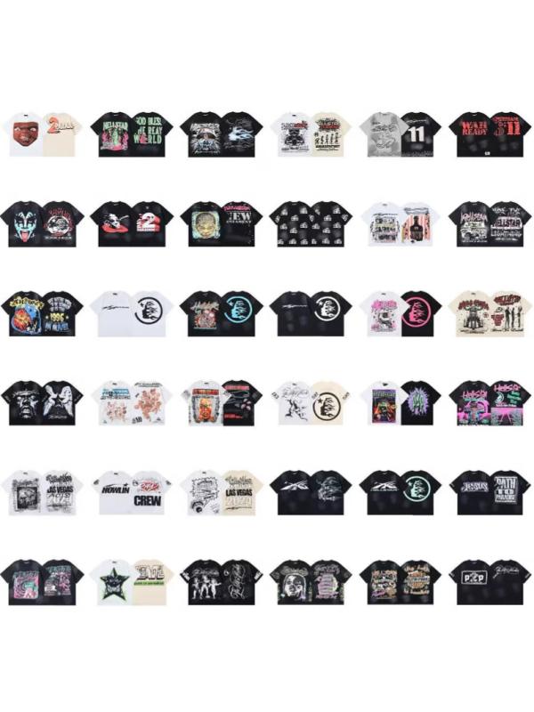 Tシャツ 男女兼用 コットン カジュアル ゆったり トップス プリント 洗い加工 ブラック ホワイト ベージュ