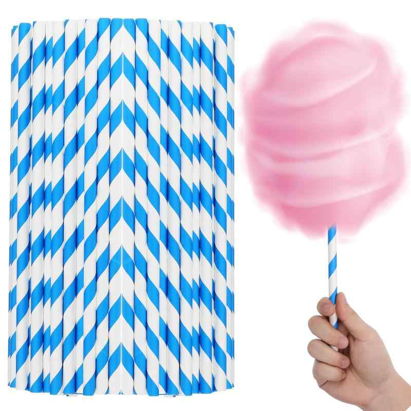 OUNONA 綿菓子 スティック ロング 紙 30cm 150本セット ロリポップ わたがし わたあめ棒 キャンディ棒 わたあめ機 わたがしメーカー 簡単操作 家庭用 製菓用品 ブルー