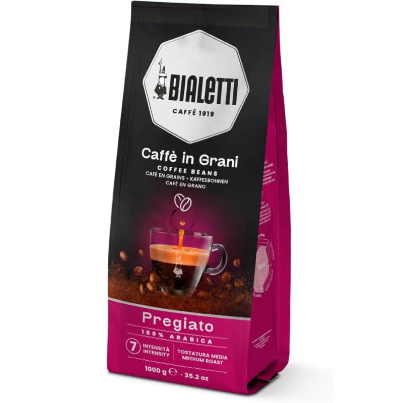 Bialetti (ビアレッティ) カフェグラーニ プレジャート (豆 / 1kg / アラビカ豆100%) イタリアン コーヒー エスプレッソ ドリップ フレンチプレス コーヒー豆