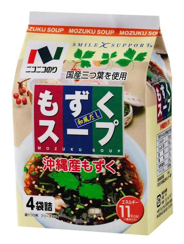 ニコニコのり もずく吸いもの 4袋×10個