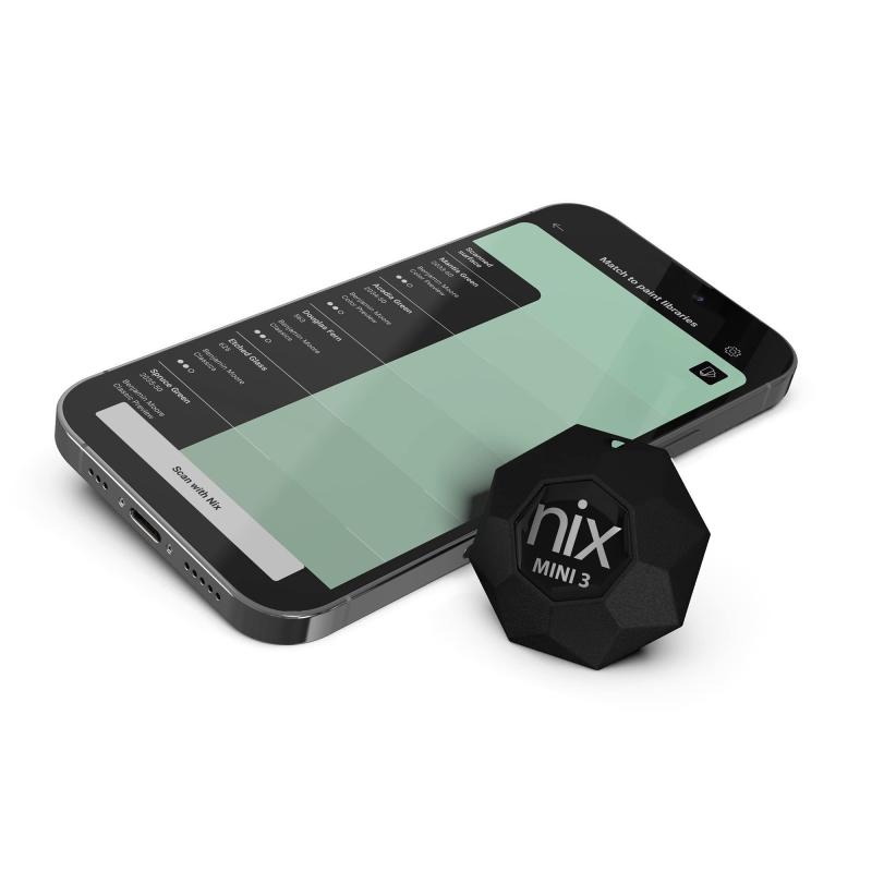 Nix Mini 3 カラーセンサー色彩計 - ポータブルなカラーマッチングツール - 塗料と数値化した色の値を瞬時に識別してマッチング|ブリルビ
