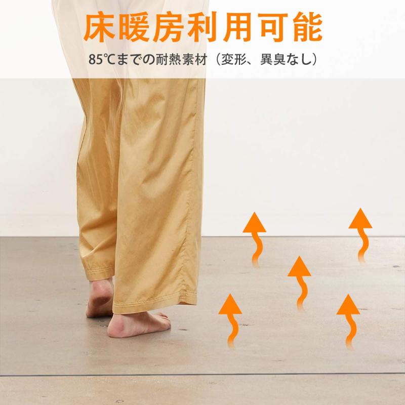 キッチンマット クリア PVC 60×240cm 大判 厚さ1.5mm クリアマット 台所マット 透明マット ソフト 撥水 おしゃれ 汚れ防止 お手入れ簡単 床暖房対応 滑り止め|ブリルビ