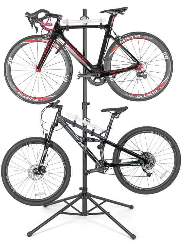 CXWXC 自転車 スタンド 2台 倒れない 横置き ディスプレイスタンド 高さ無段階調整 室内用 (BN-W009)|ブリルビ