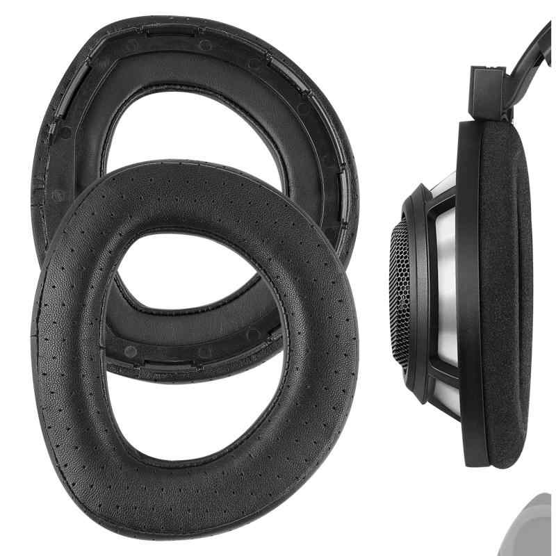 Geekria イヤーパッド Elite 取り替えっこ性 パッド ゼンハイザー Sennheiser 固定ディスク800 受話器に相応う パッド イヤー/イヤーカップシープスキン (黒いこと)