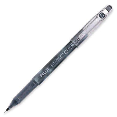 Pilot 飛行士 0.5 ゲルインキボールペン P-500 Extra Fine 1十二（12本入り口・入口） (黒) [並行輸入品]