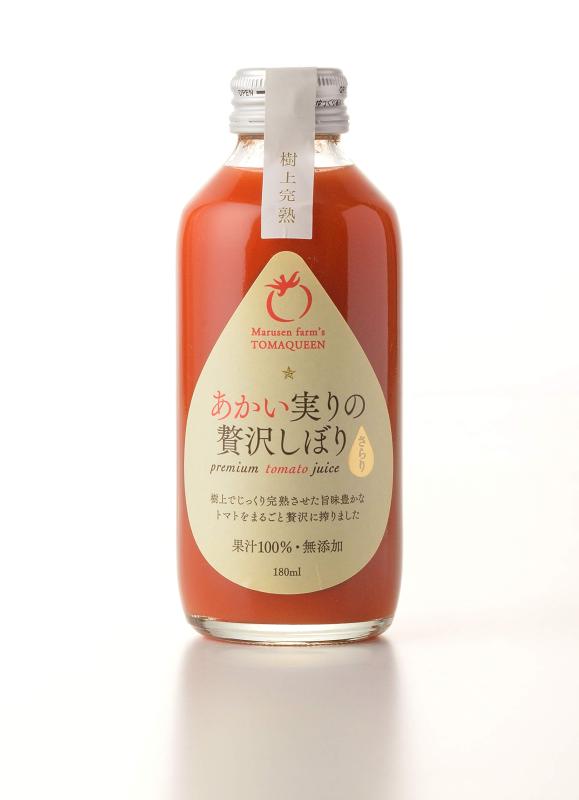 プレミアムトマトジュース 100%ストレート 「あかい実りの贅沢しぼり」 180ml 白ラベル×30本