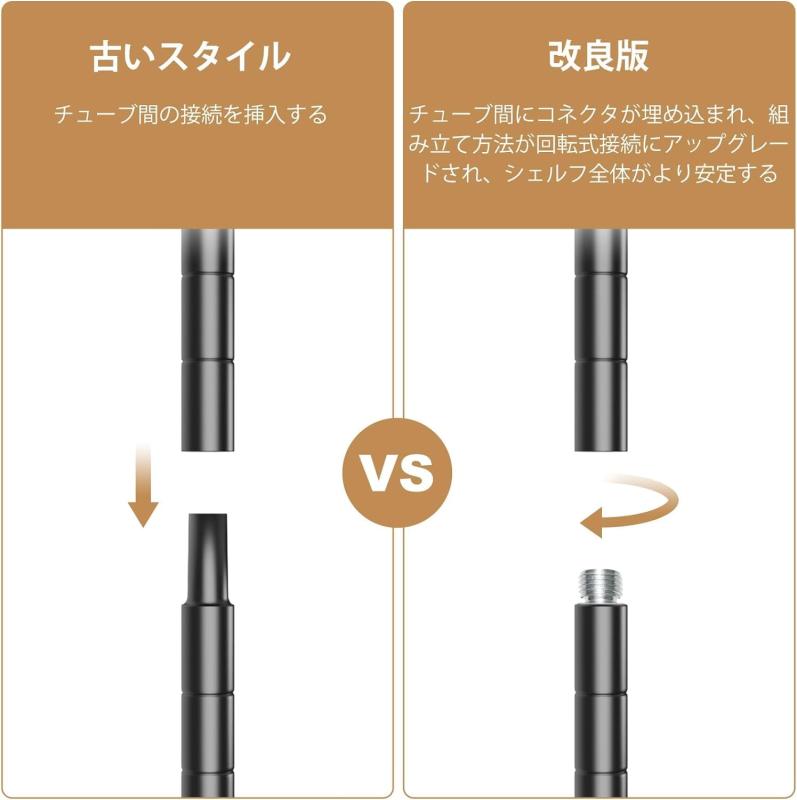 NATRKE 4段本棚、金属製はしご棚、自立式収納棚、オフィス、バスルーム、リビングルーム用の収納ラックシェルフ,黒 6,421円