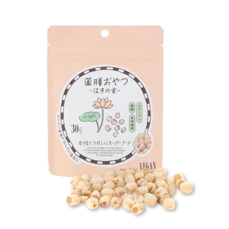 薬膳おやつ はすの実(30g)×20袋 （グルテンフリー 白砂糖不使用 香料不使用 着色料不使用 保存料不使用 薬膳 スナック）ブラウンシュガーファースト