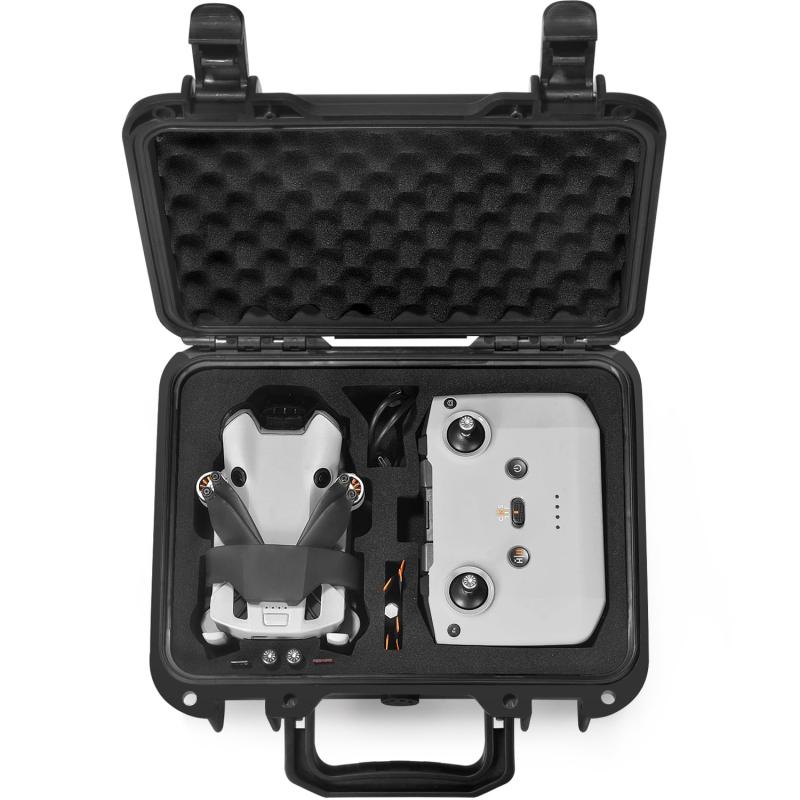 Lekufee DJI Mini 4 Pro防水ハードケース DJI Mini 4 Pro、Mini 3 Pro、Mini 3、DJI RC N3/N2/N1、アクセサリーに対応 (ケースのみ) (DJI RC 2 には対応しません)