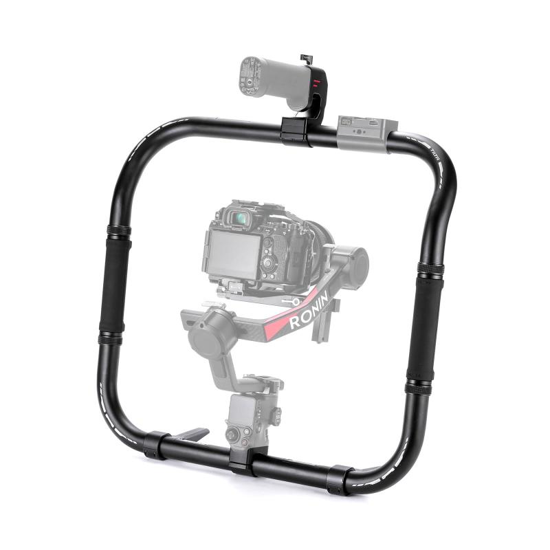 TILTA ベーシックリンググリッププラス DJI RS4、RS4 Pro、RS2、RS3、RS3 Pro 用ジンバルスタビライザー手持ちリング、リモコン対応ハンドリンググリップ、デュアルチャンネルハンドル TGA-PRG|ブリルビ