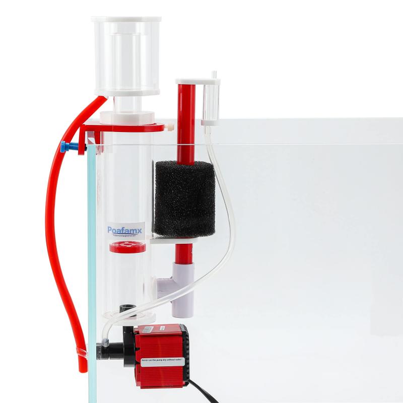 Poafamx プロテインスキマー 水槽スキマー 水槽用フィルター ミニスキマーミニフィルター ポンプ付き 小型 110V 水質改善 熱帯魚・観賞魚 一体式 タンパク質・廃棄物分離 汚れ除去 低ノイズ ｜ブリルビ
